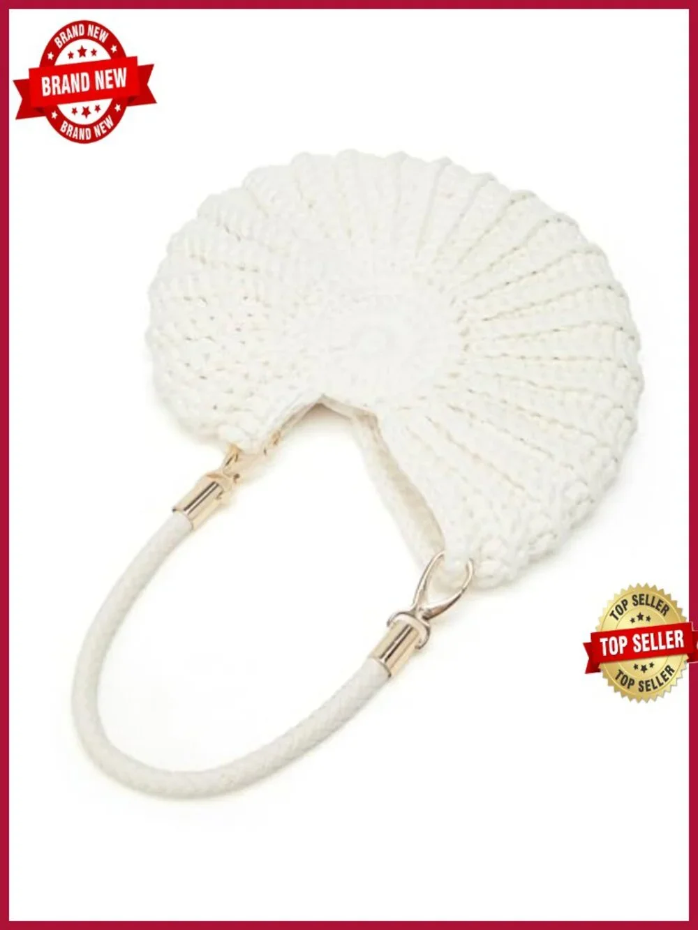 Crochet Handwoven Seashell Beach Bag Bohemia Evening Clutch Shoulder Crossbody
